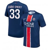 Fotbalové Dres Paris Saint-Germain Warren Zaire-Emery #33 Domácí 2024-25 Krátký Rukáv